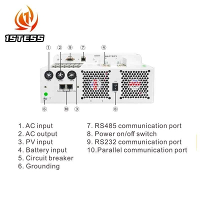 6.2KW Hybrid Solar Inverter 48V MPPT Pure Sine Wave